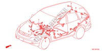 CABLAGEM(LH)(4) para Honda CR-V DIESEL 2.2 ELEGANCE LIFE 5 portas 6 velocidades manuais 2011