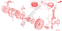 CAMBOTA/PISTAO(2.4L) para Honda CR-V 2.4 ELEGANCE 5 portas 6 velocidades manuais 2011