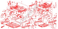 COMPONENTE BANCO TRASEIRO(2) para Honda CR-V DIESEL 2.2 SE RUNOUT 5 portas 6 velocidades manuais 2011
