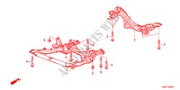 ESTRUTURA SECUNDARIA DIANTEIRA/TRAVESSA TRASEIRA para Honda CR-V DIESEL 2.2 SE 5 portas 6 velocidades manuais 2011