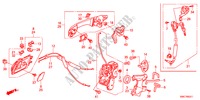 FECHOS PORTAS FRENTE/MANIVELA EXTERNA(2) para Honda CR-V RVSI 5 portas automática de 5 velocidades 2011