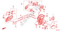 FECHOS PORTAS TRASEIRAS/MANIVELA EXTERNA(1) para Honda CR-V EX 5 portas automática de 5 velocidades 2011