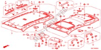 FORRO TECTO(1) para Honda CR-V DIESEL 2.2 ELEGANCE 5 portas automática de 5 velocidades 2011