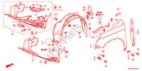 GUARDA LAMAS FRENTE para Honda CR-V ELEGANCE 5 portas 6 velocidades manuais 2011