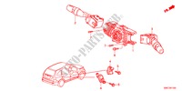 INTERRUPTOR COMBINADO para Honda CR-V DIESEL 2.2 SE RUNOUT 5 portas 6 velocidades manuais 2011