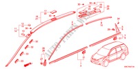 MOLDURA para Honda CR-V DIESEL 2.2 EXECUTIVE 5 portas automática de 5 velocidades 2011
