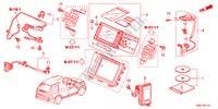 SISTEMA DE NAVEGACAO(D.) para Honda CR-V DIESEL 2.2 EX 5 portas automática de 5 velocidades 2011
