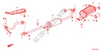 TUBO ESCAPE/SILENCIADOR(2.0L) para Honda CR-V EX 5 portas 6 velocidades manuais 2011