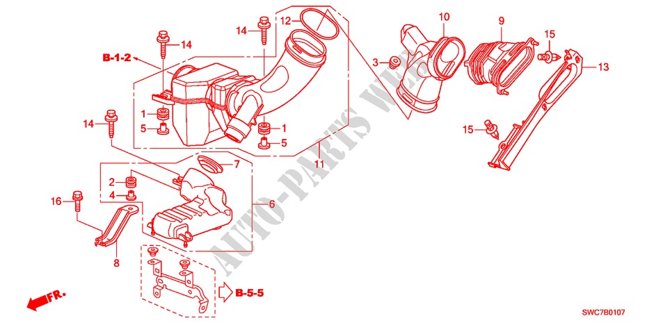 CAMARA RESSONANCIA(DIESEL) para Honda CR-V DIESEL 2.2 SE RUNOUT 5 portas 6 velocidades manuais 2011