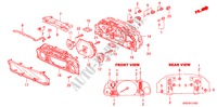 INSTRUMENTOS COMBINADOS COMPONENTES(95/96/97) para Honda SHUTTLE 2.2IES 5 portas automática de 4 velocidades 1995