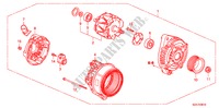 ALTERNADOR(DENSO) para Honda PILOT EX-L 5 portas automática de 5 velocidades 2011