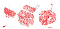 CONJ. MOTOR/CONJ. CAIXA VELOCIDADES para Honda PILOT EX-L 5 portas automática de 5 velocidades 2011