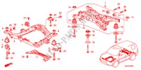 ESTRUTURA SECUNDARIA DIANTEIRA para Honda PILOT EX-L 5 portas automática de 5 velocidades 2011
