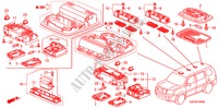 LUZ INTERIOR para Honda PILOT EX-L 5 portas automática de 5 velocidades 2011