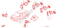 SENSOR ESTACIONAMENTO para Honda PILOT EX-L 5 portas automática de 5 velocidades 2011