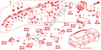 UNIDADE SRS para Honda PILOT TOURING 5 portas automática de 5 velocidades 2011