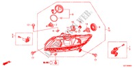 FAROL para Honda CR-Z BASE 3 portas 6 velocidades manuais 2011