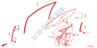 VIDRO PORTA/REGULADOR para Honda CR-Z BASE 3 portas 6 velocidades manuais 2011