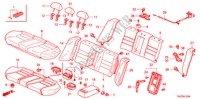 BANCO TRASEIRO para Honda ACCORD 2.4 LX 4 portas automática de 5 velocidades 2011