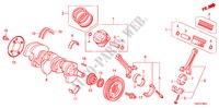 CAMBOTA/PISTAO(V6) para Honda ACCORD 3.5 LX 4 portas automática de 5 velocidades 2011