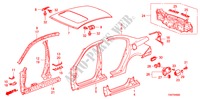 PAINEIS EXTERIOR/PAINEL TRASEIRO para Honda ACCORD 2.4 LX 4 portas 5 velocidades manuais 2008