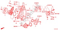 BOMBA AGUA(L4) para Honda ACCORD 24LXI  SASO MIRROR 4 portas automática de 5 velocidades 2012