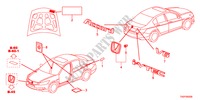 EMBLEMAS/ETIQUETAS CUIDADO para Honda ACCORD 24EXI 4 portas automática de 5 velocidades 2012