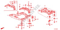 ESTRUTURA SECUNDARIA DIANTEIRA/TRAVESSA TRASEIRA para Honda ACCORD 24EXI 4 portas automática de 5 velocidades 2012