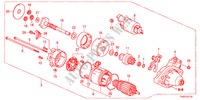 MOTOR ARRANQUE(DENSO)(L4) para Honda ACCORD 24EXI  SASO MIRROR 4 portas automática de 5 velocidades 2012