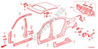 PAINEIS EXTERIOR/PAINEL TRASEIRO para Honda ACCORD 35LXI  SASO MIRROR 4 portas automática de 5 velocidades 2012