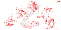 UNIDADE CONTROLO(CABINE)(1) para Honda ACCORD 35EXI  SASO MIRROR 4 portas automática de 5 velocidades 2012