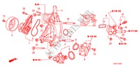 BOMBA AGUA(L4) para Honda ACCORD 2.4 EX 2 portas automática de 5 velocidades 2011