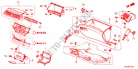 GUARNICAO PAINEL INSTRU.(LADO PASSAGEIRO)(MARINHO) para Honda ACCORD V6 EX 2 portas automática de 5 velocidades 2011