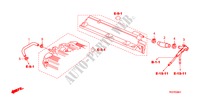 TUBO METALICO RESPIRACAO(V6) para Honda ACCORD V6 EX 2 portas automática de 5 velocidades 2010