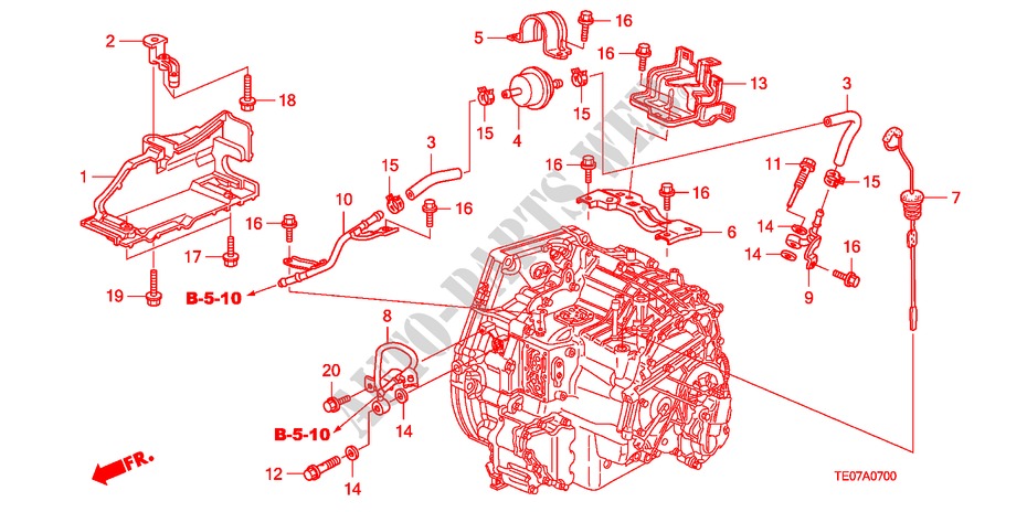 INDICADOR NIVEL OLEO/TUBO METALICO ATF(L4) para Honda ACCORD 2.4 EXG 2 portas automática de 5 velocidades 2009