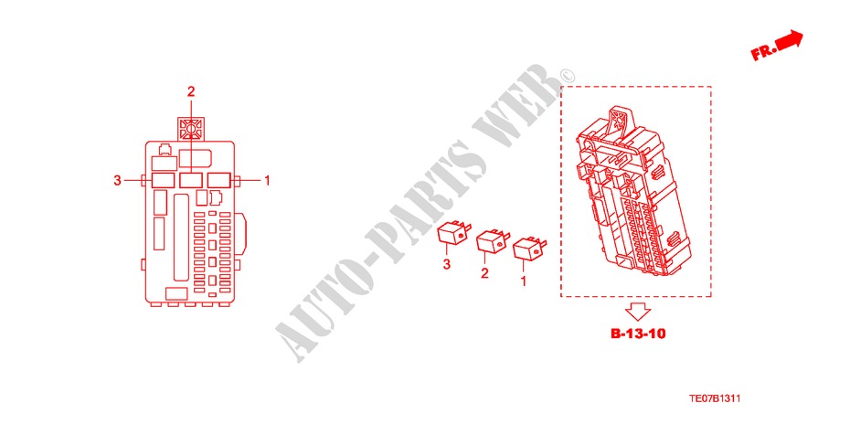 UNIDADE CONTROLO(CABINE)(2) para Honda ACCORD V6 EX 2 portas automática de 5 velocidades 2011