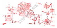 APOIOS MOTOR(I SHIFT) para Honda JAZZ 1.4 LS 5 portas transmissão inteligente 2009
