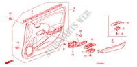 FORRO PORTA FRENTE(D.) para Honda JAZZ 1.4 EXCL TEMP TIRE 5 portas transmissão inteligente 2009