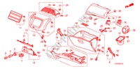 GUARNICAO PAINEL INSTRU.(LADO PASSAGEIRO) (LH) para Honda JAZZ 1.4 LS 5 portas 5 velocidades manuais 2009