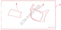 INTERIOR LH CTR PANEL & UPR BOX LID PANEL DESIGN B para Honda JAZZ 1.4 LS 5 portas 5 velocidades manuais 2009