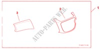 INTERIOR RH CTR PANEL & UPR BOX LID PANEL DESIGN A para Honda JAZZ 1.4 EX 5 portas 5 velocidades manuais 2009