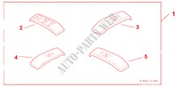 INTERIOR RH DOOR PANELS WITH RR PWR WINDOW para Honda JAZZ 1.2 SE 5 portas 5 velocidades manuais 2009