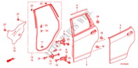 PAINEL PORTA TRASEIRA para Honda JAZZ 1.4 LS 5 portas 5 velocidades manuais 2009