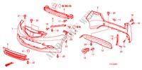 PARA CHOQUES(2) para Honda JAZZ 1.4 SPTS TEMP TIRE 5 portas transmissão inteligente 2009