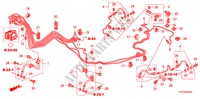 TUBO METALICO TRAVAOES/TUBO FLEXIVEL(LH) (VSA) para Honda JAZZ 1.4 LS 5 portas 5 velocidades manuais 2009