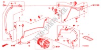 AR CONDICIONADO(MANGUEIRAS/TUBOS)(LH) para Honda JAZZ 1.4 ES   TEMP TIRE 5 portas transmissão inteligente 2010