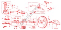 BOMBA PRINCIPAL TRAVOES/SERVO FREIO(D.)(1) para Honda JAZZ 1.5 LSPO TEMP TIRE 5 portas automática de 5 velocidades 2010