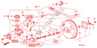 BOMBA PRINCIPAL TRAVOES/SERVO FREIO(LH)(1) para Honda JAZZ 1.4 ES   TEMP TIRE 5 portas transmissão inteligente 2010