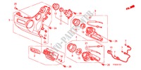CONTROLO AQUECEDOR(D.) para Honda JAZZ 1.3 LX 5 portas 5 velocidades manuais 2010