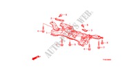 ESTRUTURA SECUNDARIA DIANTEIRA para Honda JAZZ 1.4 EX 5 portas transmissão inteligente 2010